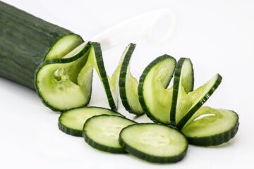 Concombre à la crème mentholé