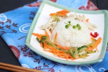 Salade de riz au thon aux cinq parfums gingembre et aneth