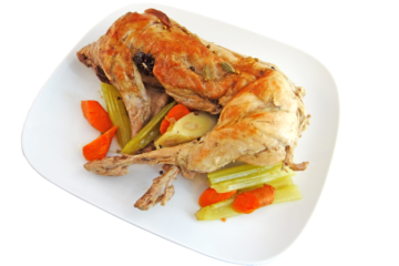 Lapin au cidre doux et sa sauce aux pommes